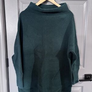 Free People Deep Green Ottoman Sweater